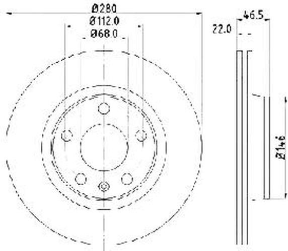 Диски Japanparts передние DI0911 купить,NaN