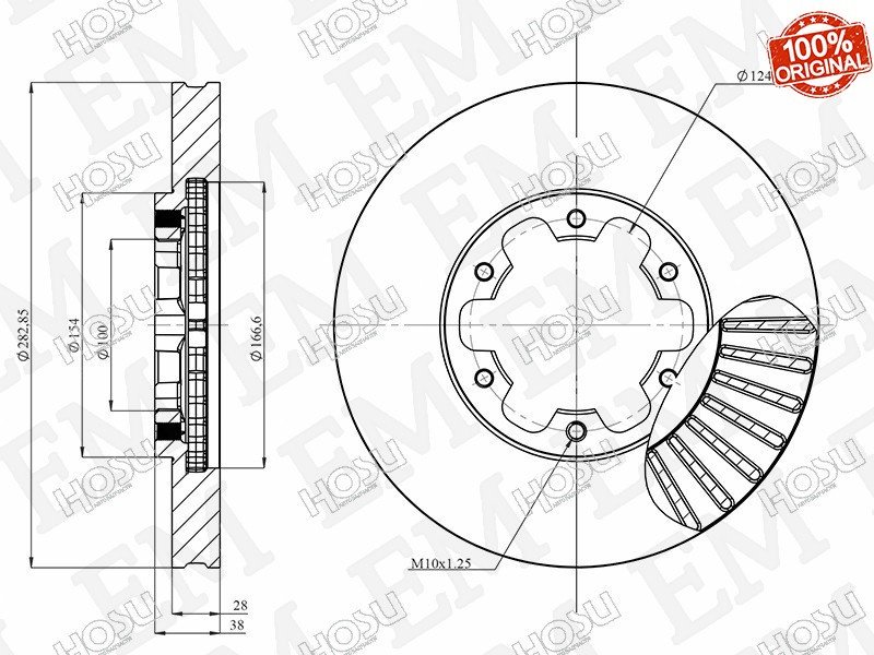 Диски HOSU передние HSDB0158 купить,NaN