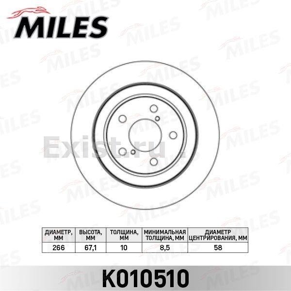 Диски MILES задние K010510 купить,NaN