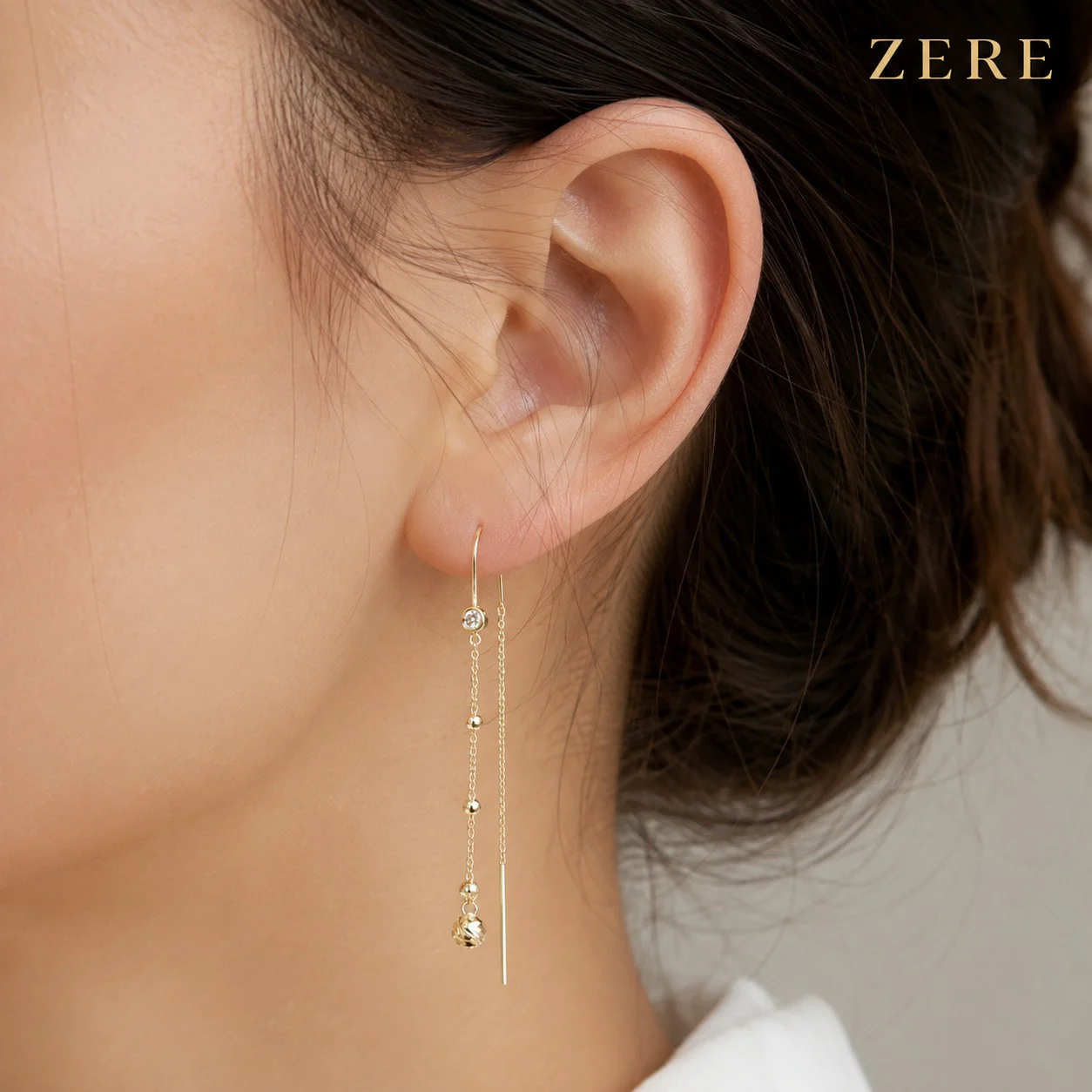Серьги Zere ZR090709 жёлтое золото 2.13гр купить,174050