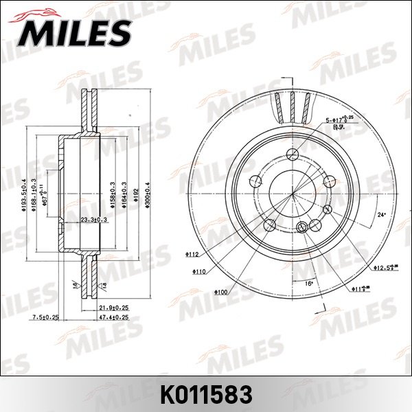 Диски MILES задние K011583 купить,NaN