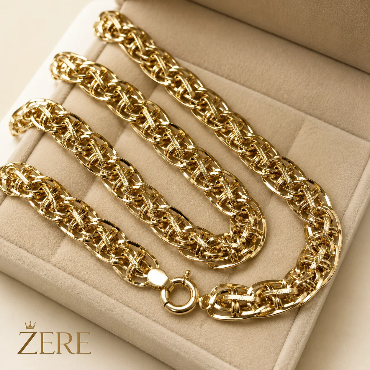 Цепочка Zere ZR090706 жёлтое золото 18.39гр 50-55см купить,1556150