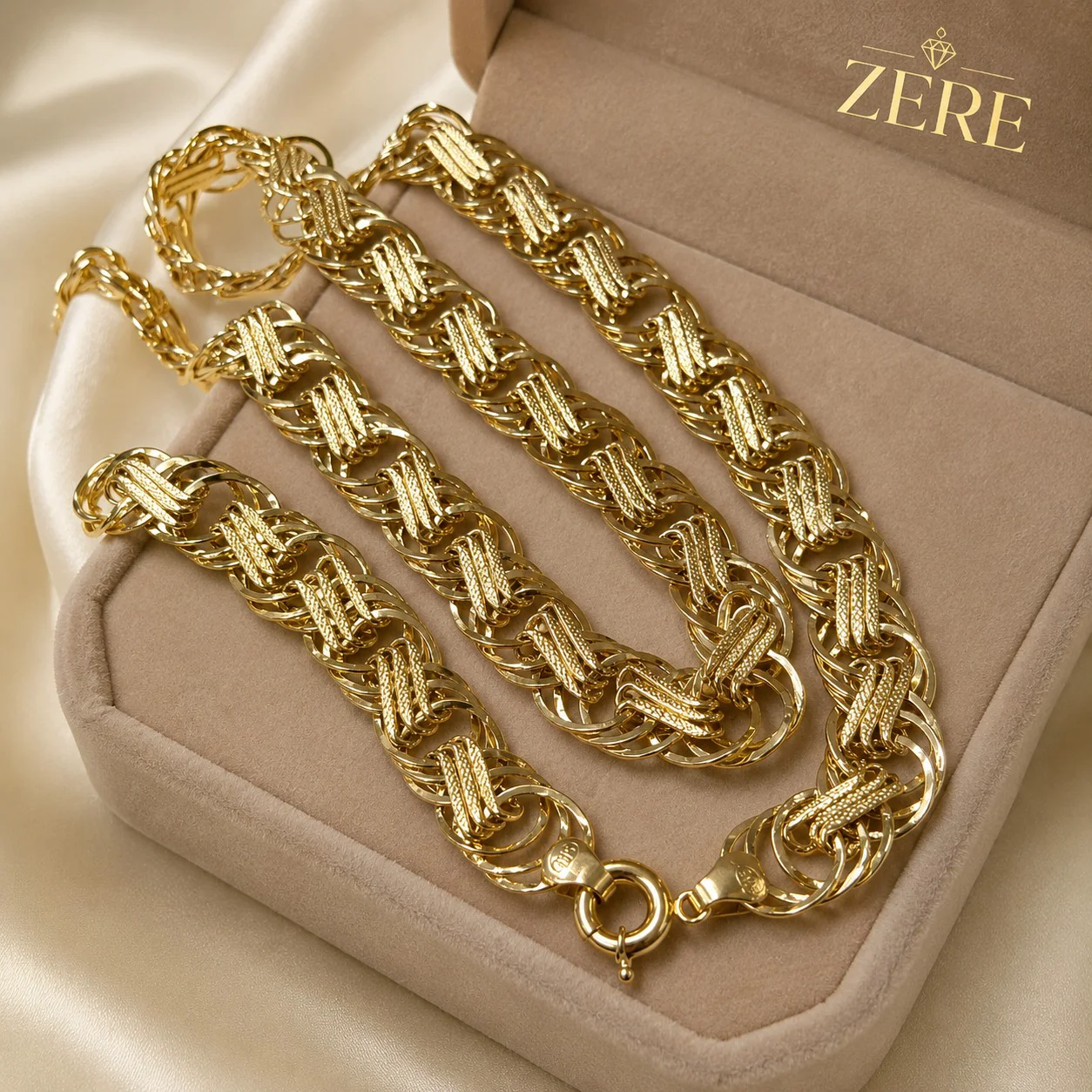 Цепочка Zere ZR090704 жёлтое золото 22.23гр 50-55см купить,1882550
