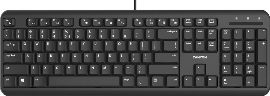 Клавиатура Canyon CNS-HKB02-RU черная