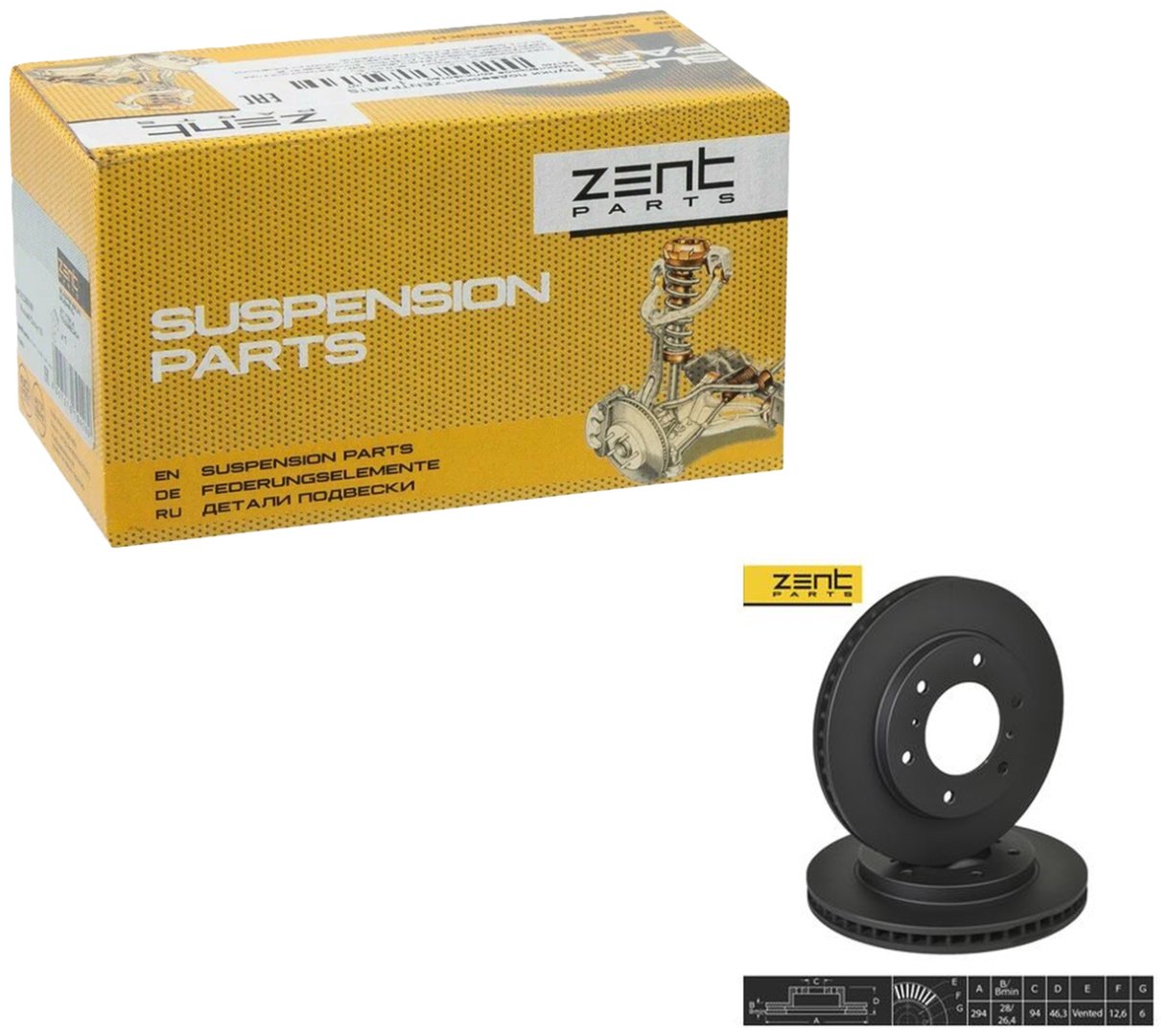 Диски ZentParts передние Z06278 купить,NaN