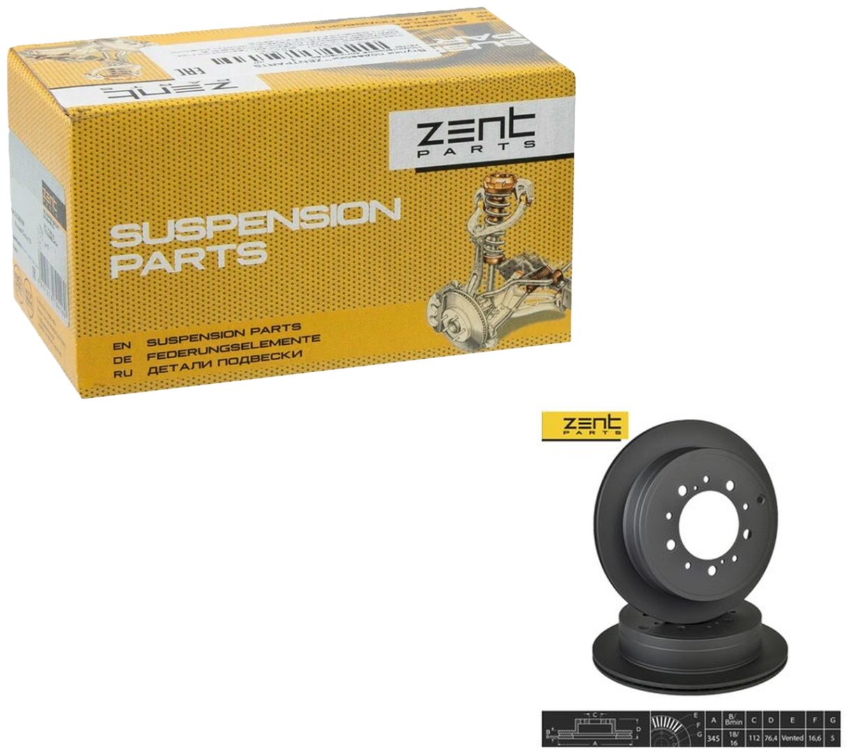 Диски ZentParts задние Z06262 купить,NaN