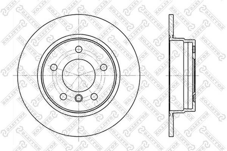 Диски Stellox задние 6020-1525-SX купить,NaN