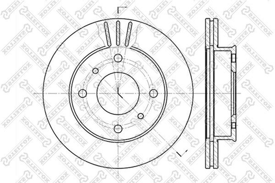 Диски Stellox передние 6020-2230V-SX купить,NaN
