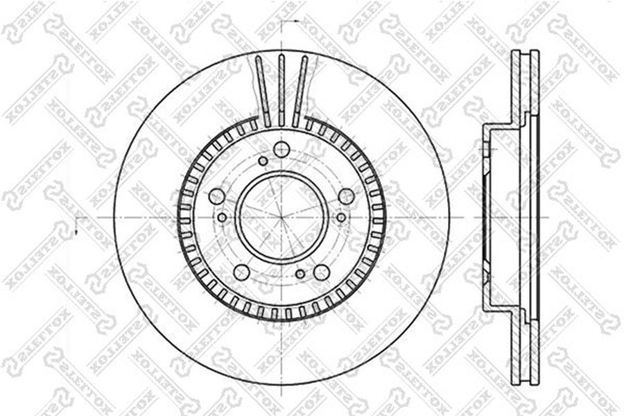 Диски Stellox передние 6020-2622V-SX купить,NaN