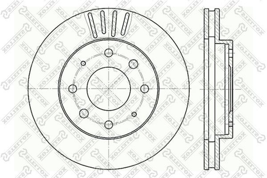 Диски Stellox передние 6020-3025V-SX купить,NaN