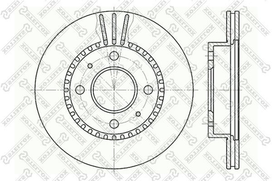 Диски Stellox передние 6020-2244V-SX купить,NaN