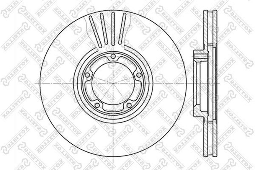 Диски Stellox передние 6020-2531V-SX купить,NaN