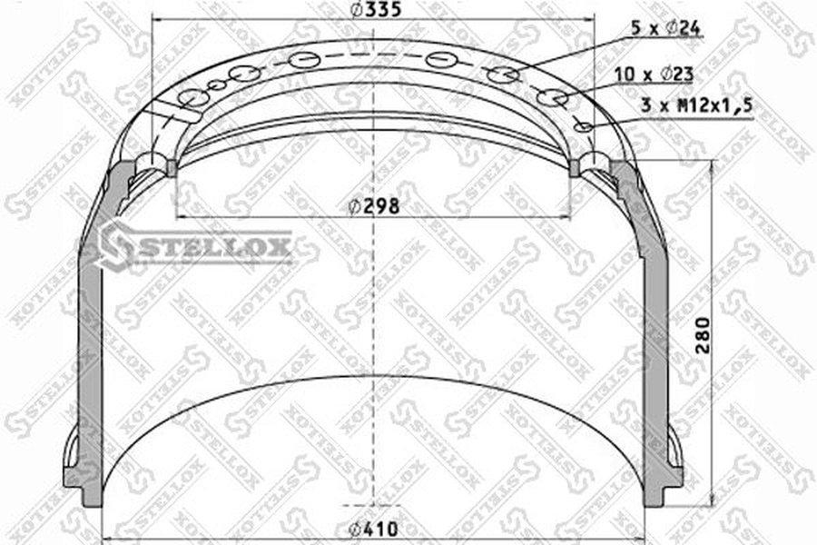 Диски Stellox задние 85-00030-SX купить,NaN