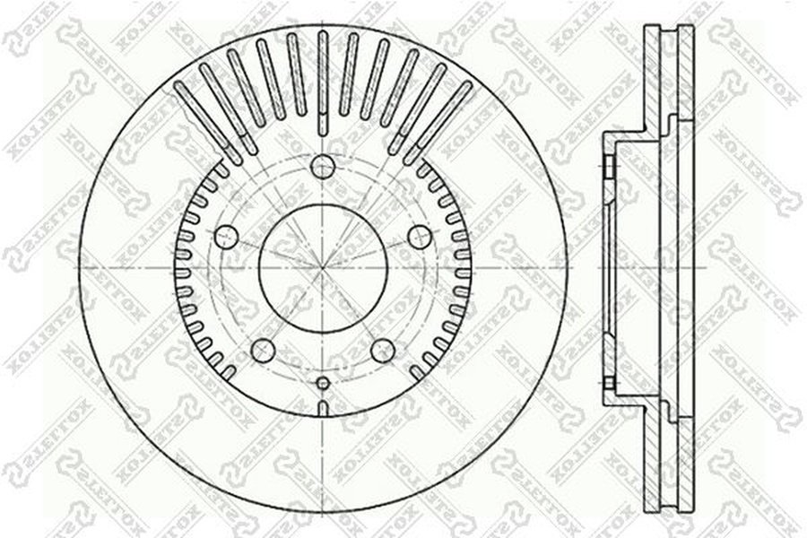 Диски Stellox передние 6020-3254V-SX купить,NaN