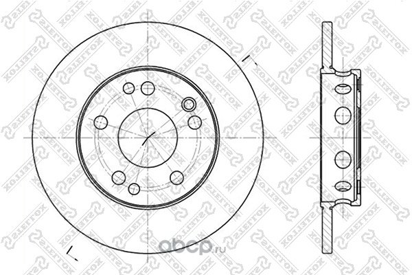 Диски Stellox передние 60203306SX купить,NaN