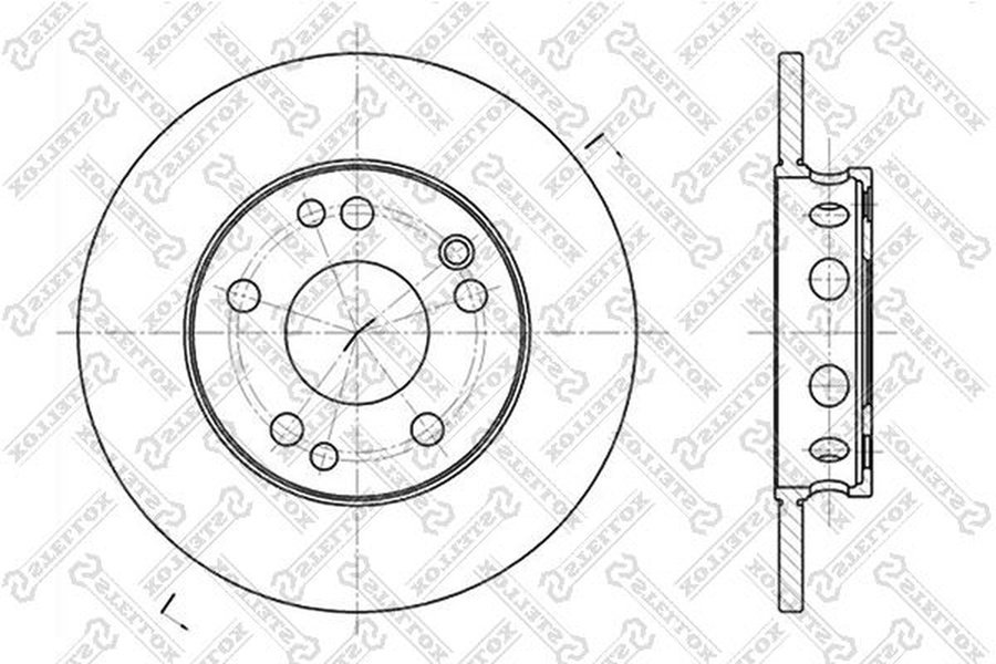 Диски Stellox передние 6020-3306-SX купить,NaN