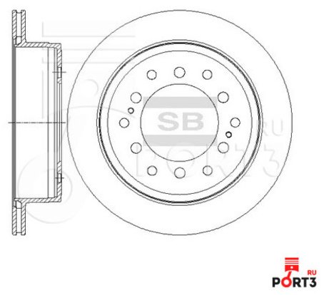 Диски Sangsin Brake задние SD4027 купить,NaN