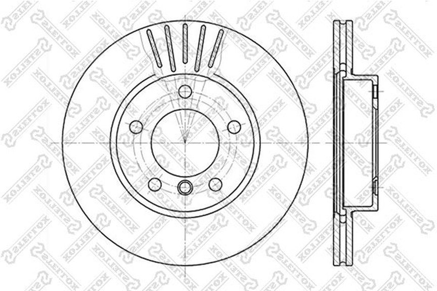 Диски Stellox передние 6020-1521V-SX купить,NaN