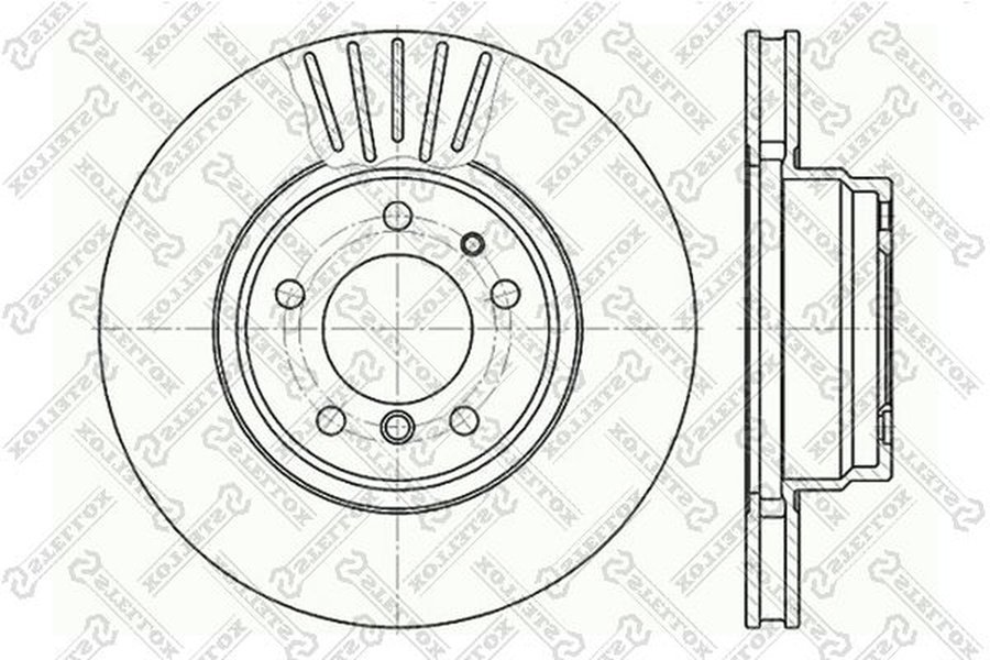 Диски Stellox передние 6020-1534V-SX купить,NaN