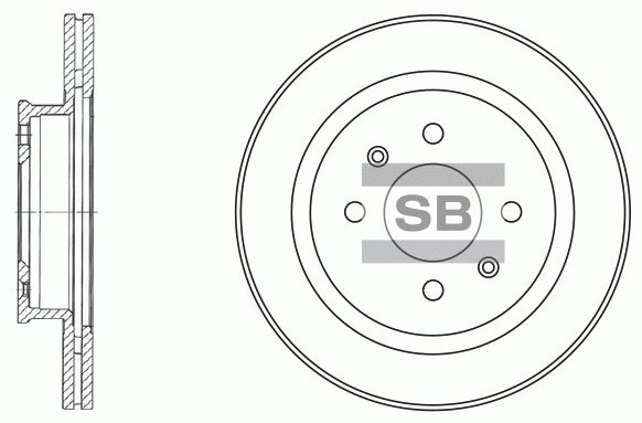 Диски Sangsin Brake передние SD1021 купить,NaN