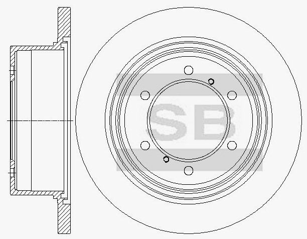 Диски Sangsin Brake задние SD4335 купить,NaN