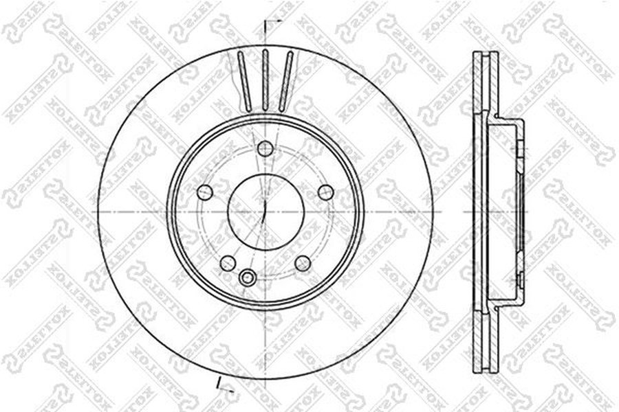 Диски Stellox передние 6020-3317V-SX купить,NaN