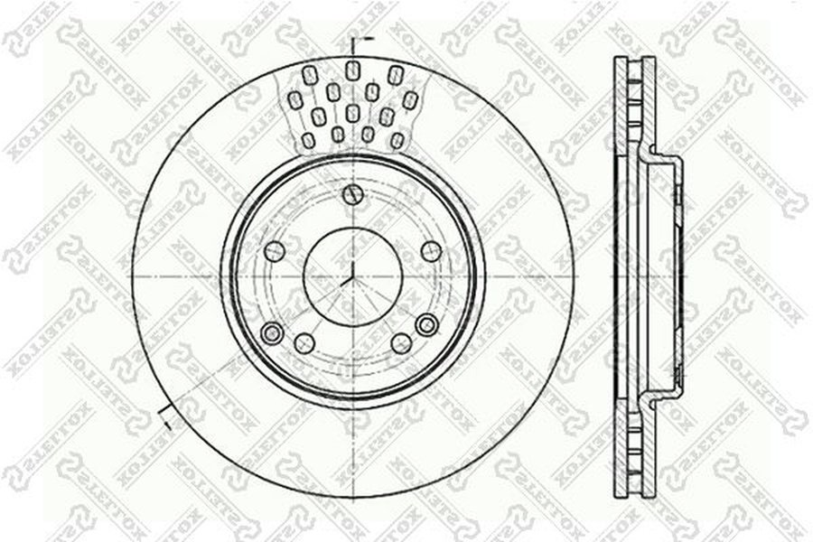 Диски Stellox передние 6020-3341V-SX купить,NaN