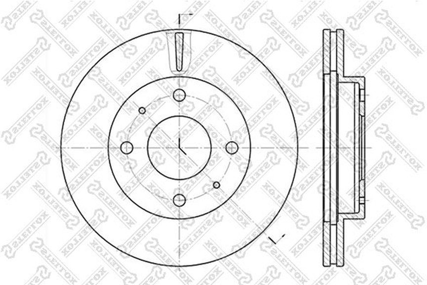 Диски Stellox передние 6020-3403V-SX купить,NaN