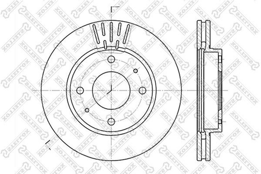 Диски Stellox передние 6020-3411V-SX купить,NaN