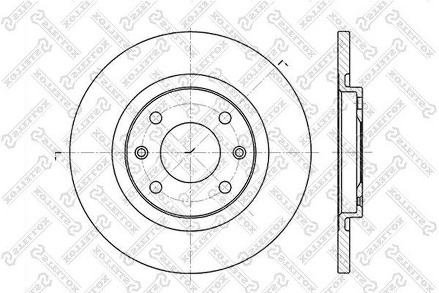 Диски Stellox передние 6020-1925-SX купить,NaN