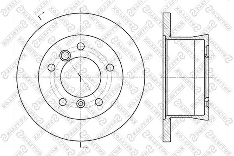 Диски Stellox задние 6020-3336-SX купить,NaN