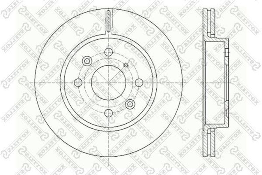 Диски Stellox передние 6020-3501V-SX купить,NaN