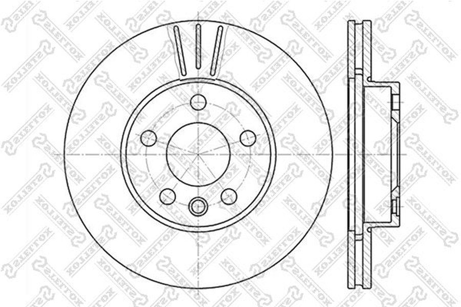 Диски Stellox передние 6020-2545V-SX купить,NaN