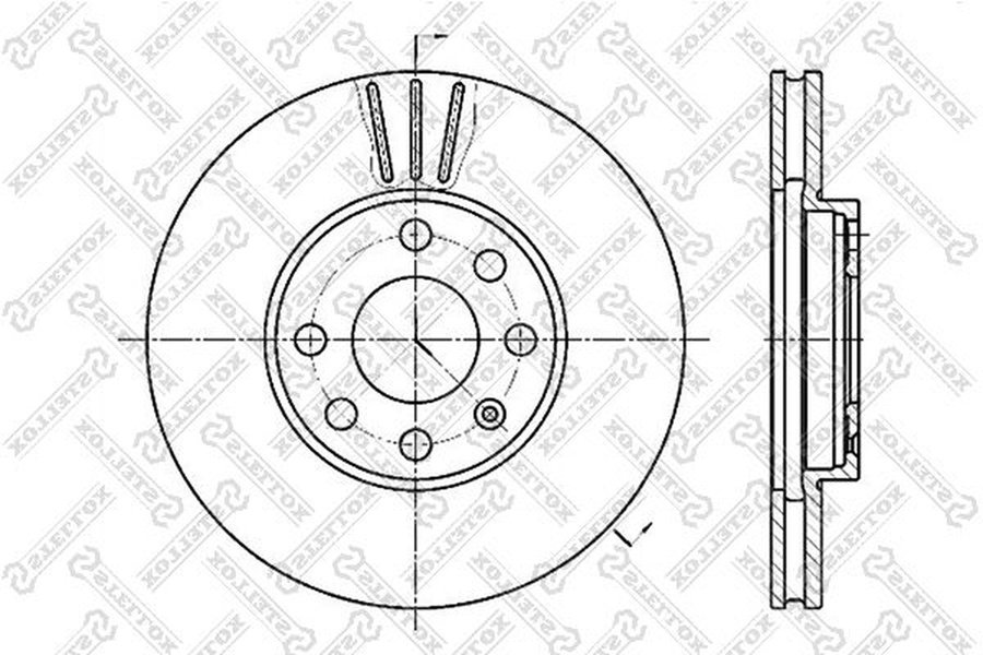 Диски Stellox передние 6020-3629V-SX купить,NaN