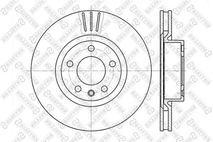 Диски Stellox передние 6020-3622V-SX купить,NaN