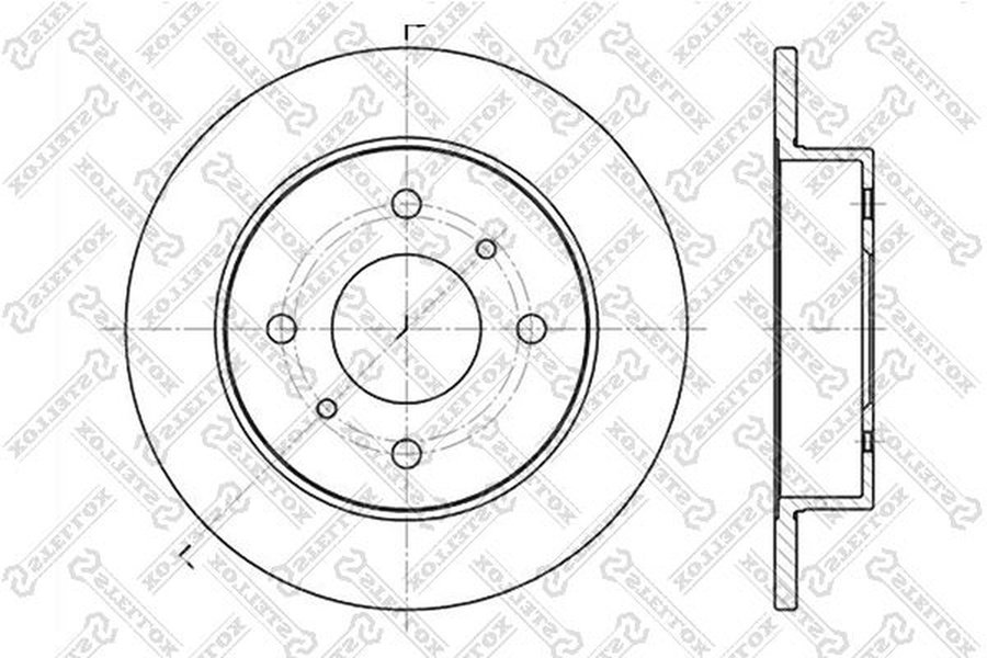 Диски Stellox задние 6020-2229-SX купить,NaN