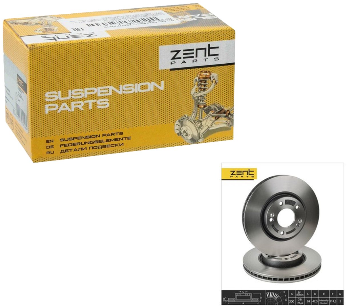 Диски ZentParts передние Z05986 купить,NaN