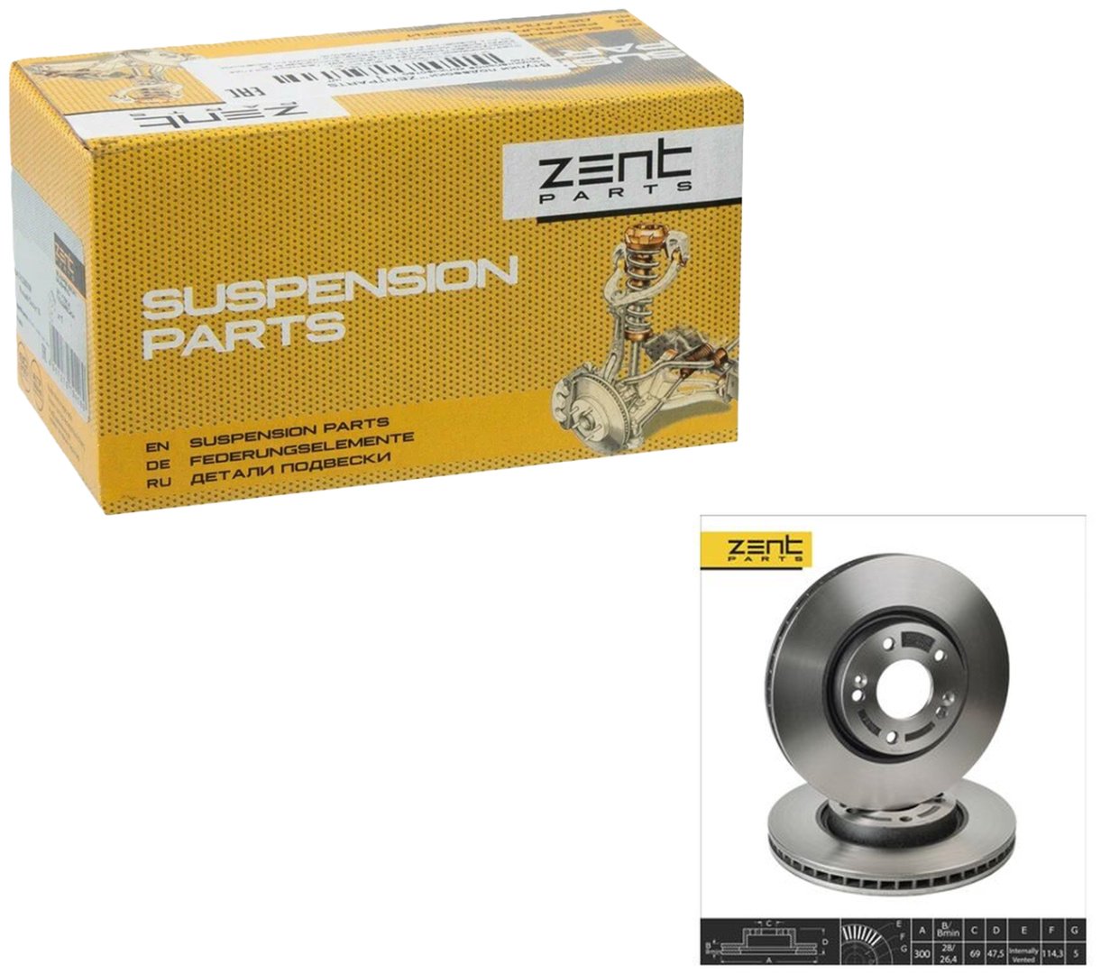 Диски ZentParts передние Z05986 купить,NaN