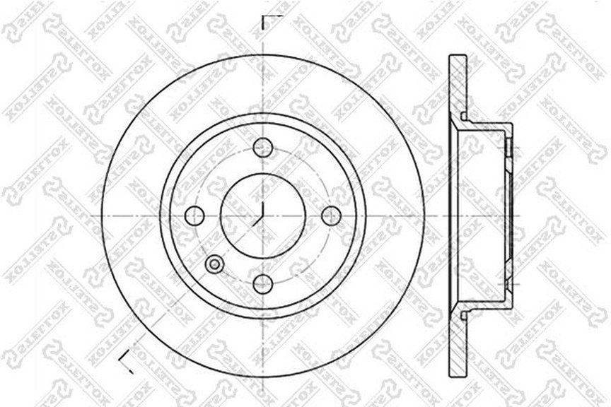 Диски Stellox передние 6020-4305-SX купить,NaN