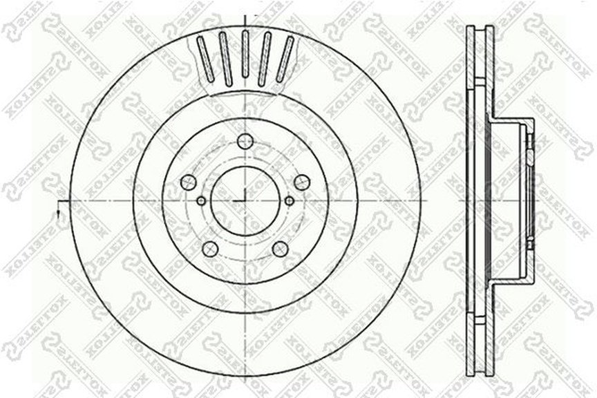Диски Stellox передние 6020-4412V-SX купить,NaN
