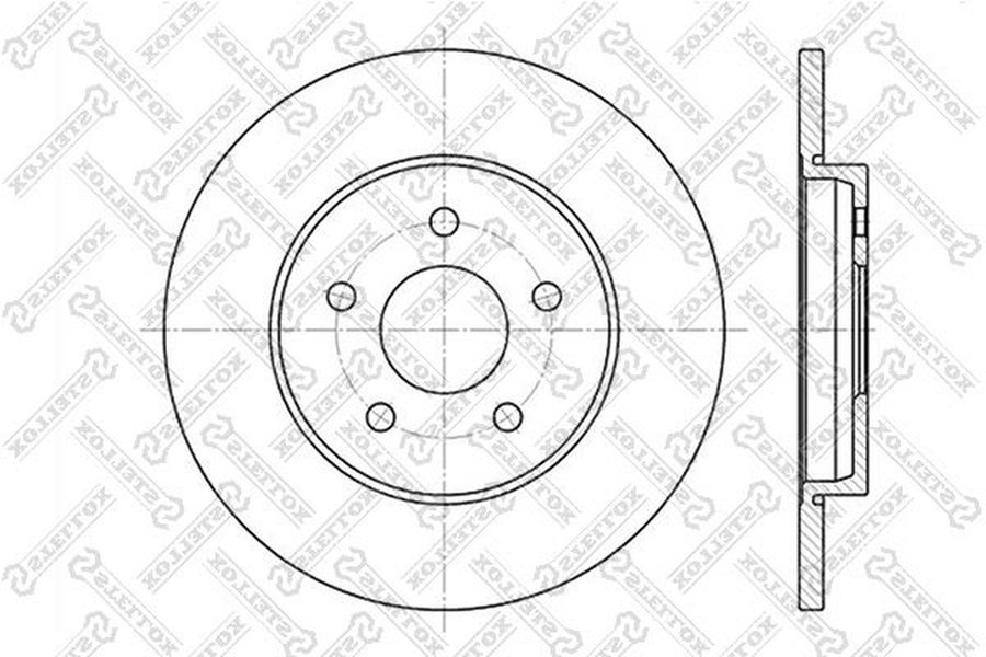 Диски Stellox задние 6020-2551-SX купить,NaN