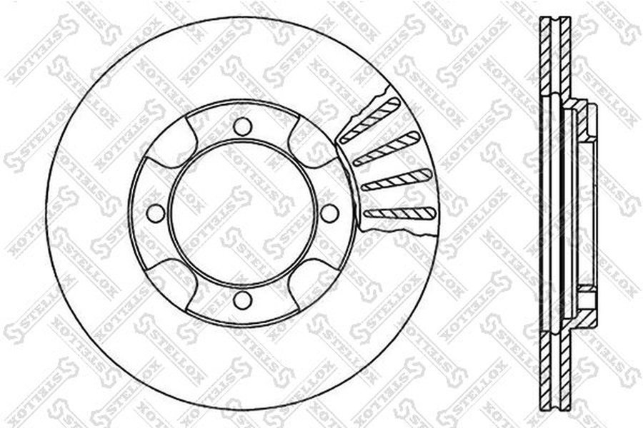 Диски Stellox передние 6020-3011V-SX купить,NaN