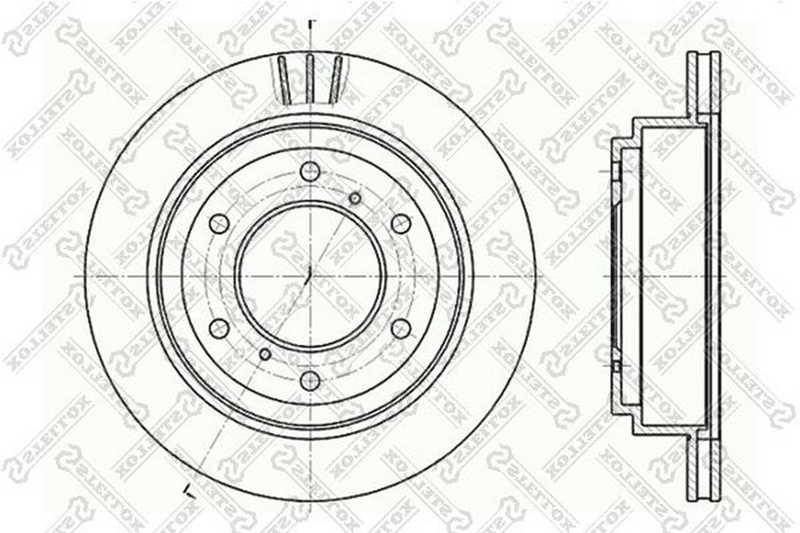 Диски Stellox задние 6020-3041V-SX купить,NaN