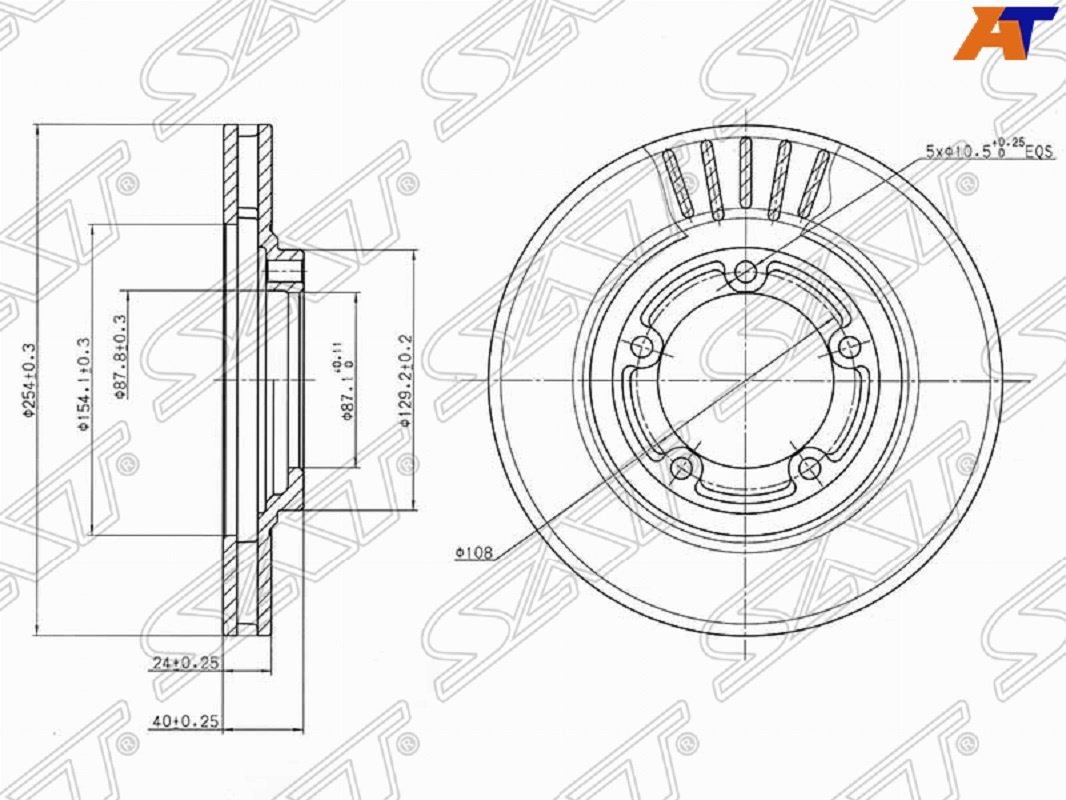 Диски SAT передние ST-58129-4A000 купить,NaN