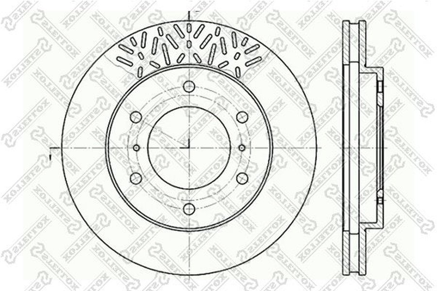 Диски Stellox передние 6020-3033V-SX купить,NaN
