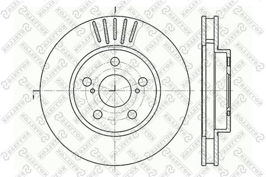 Диски Stellox передние 6020-4544V-SX купить,NaN