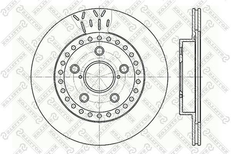 Диски Stellox передние 6020-4562V-SX купить,NaN