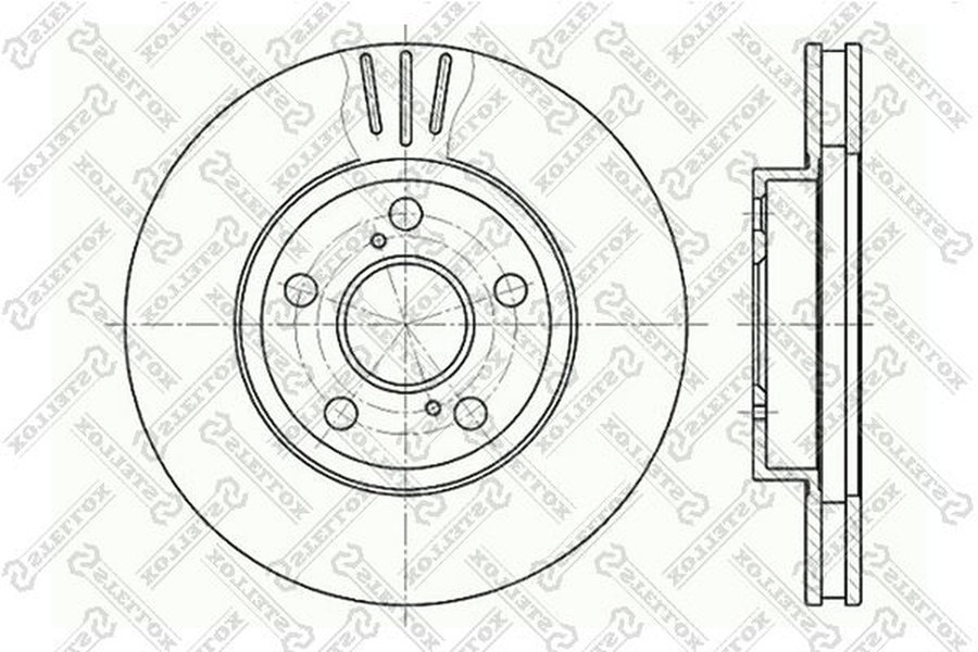Диски Stellox передние 6020-4539V-SX купить,NaN