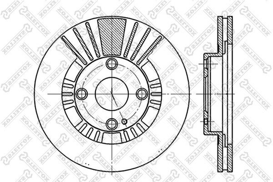 Диски Stellox передние 6020-3235V-SX купить,NaN