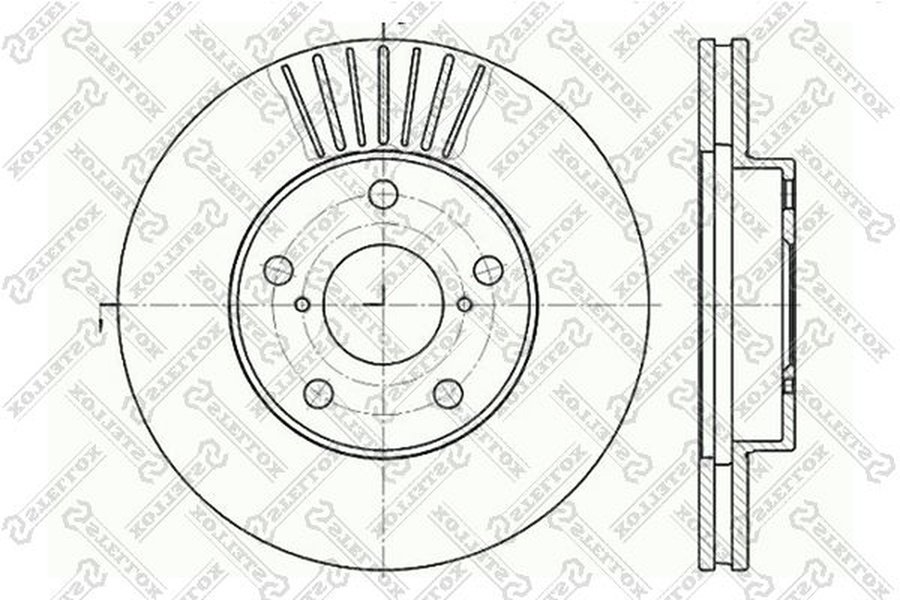 Диски Stellox передние 6020-4578V-SX купить,NaN